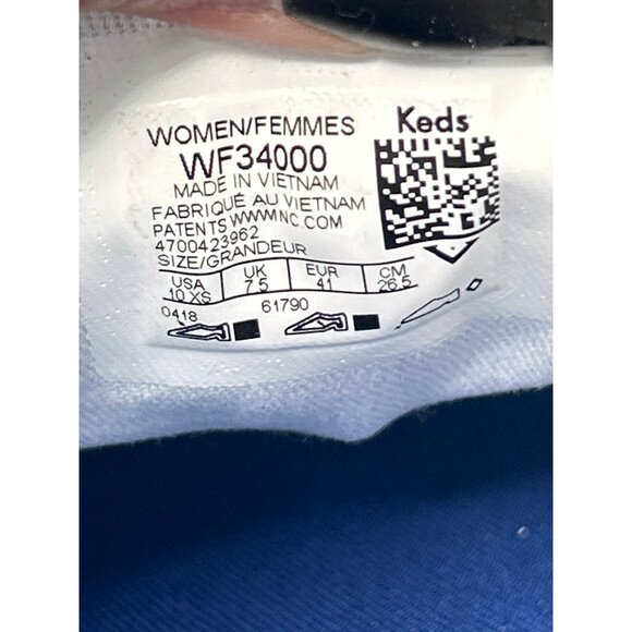 Keds Womens Ortholite Canvas Lace-Up Sneakers White Size 10 XS Extra Narrow - Picture 7 of 8